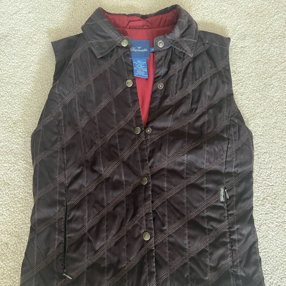 Vintage Faconnable Women’s Vest XS